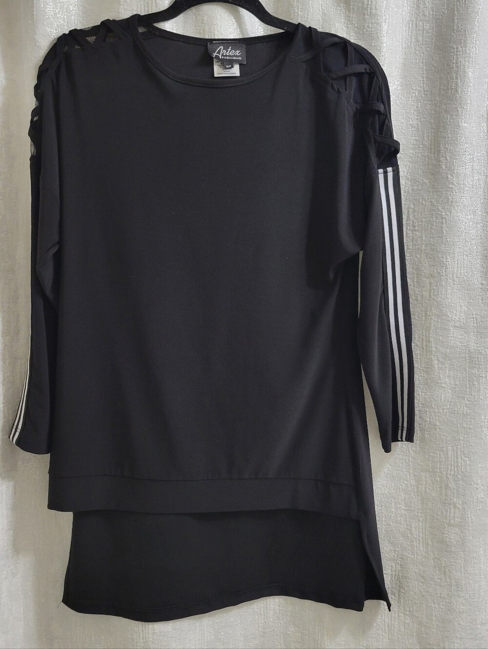 Black Spandex Blend Top